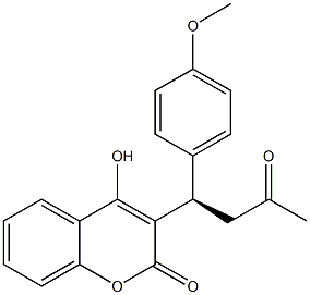 4-Hydroxy-3-[(1R)-3-oxo-1-(4-methoxyphenyl)butyl]-2H-1-benzopyran-2-one