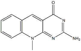 2-Amino-10-methylpyrimido[4,5-b]quinolin-4(10H)-one Structure