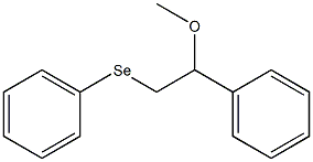 1-Phenyl-1-methoxy-2-(phenylseleno)ethane Struktur