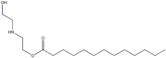 Tridecanoic acid 2-[(2-hydroxyethyl)amino]ethyl ester Structure