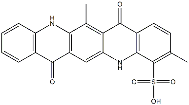  5,7,12,14-Tetrahydro-3,13-dimethyl-7,14-dioxoquino[2,3-b]acridine-4-sulfonic acid