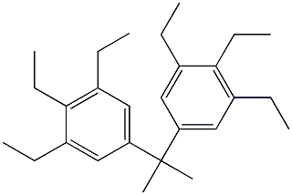 5,5'-Isopropylidenebis(1,2,3-triethylbenzene) Structure