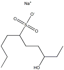8-ヒドロキシデカン-5-スルホン酸ナトリウム 化学構造式