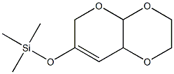 2,3,4a,8a-テトラヒドロ-7-[(トリメチルシリル)オキシ]-6H-ピラノ[2,3-b]-1,4-ジオキシン 化学構造式