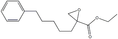 2-(5-Phenylpentyl)oxirane-2-carboxylic acid ethyl ester Struktur