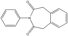 3-フェニル-3H-3-ベンゾアゼピン-2,4(1H,5H)-ジオン 化学構造式