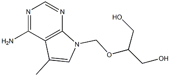 4-Amino-5-methyl-7-(2-hydroxy-1-hydroxymethylethoxymethyl)-7H-pyrrolo[2,3-d]pyrimidine