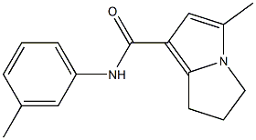 6,7-Dihydro-3-methyl-N-(3-methylphenyl)-5H-pyrrolizine-1-carboxamide Structure