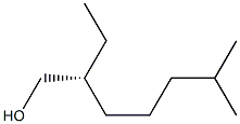 [R,(-)]-2-エチル-6-メチル-1-ヘプタノール 化学構造式