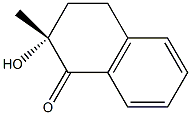 (R)-2-ヒドロキシ-2-メチル-1,2,3,4-テトラヒドロナフタレン-1-オン 化学構造式