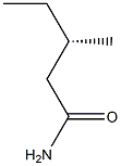 (S)-3-メチルバレルアミド 化学構造式