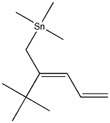 [(2E)-2-tert-Butyl-2,4-pentadienyl]trimethylstannane,,结构式