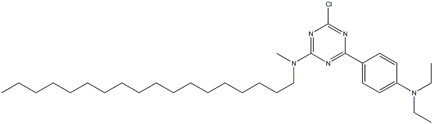 2-(4-Diethylaminophenyl)-4-(octadecylmethylamino)-6-chloro-1,3,5-triazine|