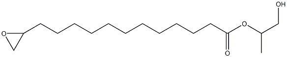 13,14-Epoxymyristic acid 2-hydroxy-1-methylethyl ester Struktur