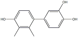 2',3'-Dimethyl-1,1'-biphenyl-3,4,4'-triol,,结构式