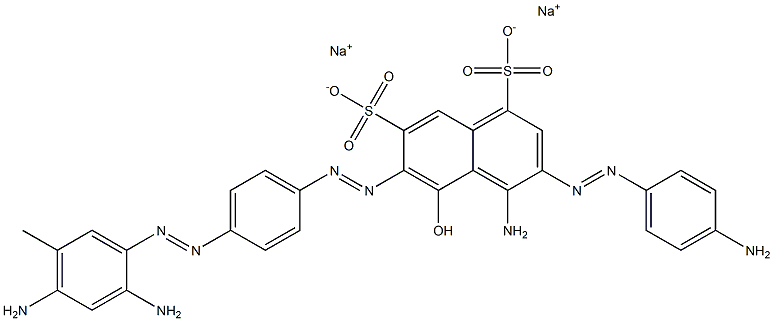 4-Amino-3-[(4-aminophenyl)azo]-6-[[4-[(2,4-diamino-5-methylphenyl)azo]phenyl]azo]-5-hydroxynaphthalene-1,7-disulfonic acid disodium salt