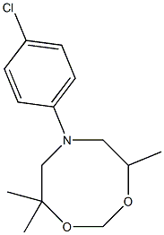 4,4,8-Trimethyl-6-(4-chlorophenyl)-5,6,7,8-tetrahydro-4H-1,3,6-dioxazocine|