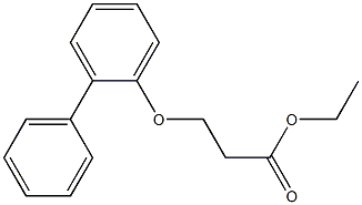 3-(2-Phenylphenoxy)propionic acid ethyl ester,,结构式