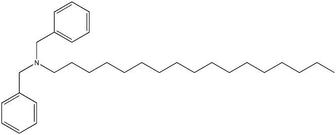 Heptadecyldibenzylamine Structure