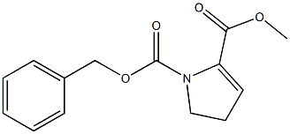 1-(Benzyloxycarbonyl)-2-pyrroline-2-carboxylic acid methyl ester Structure