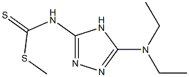 N-(5-Diethylamino-4H-1,2,4-triazol-3-yl)dithiocarbamic acid methyl ester Structure