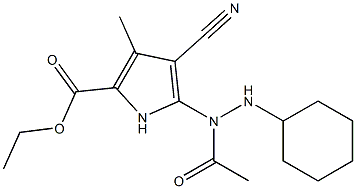 3-Methyl-4-cyano-5-[(cyclohexylamino)acetylamino]-1H-pyrrole-2-carboxylic acid ethyl ester