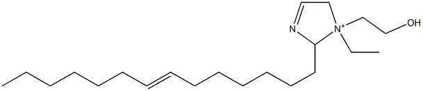 1-Ethyl-1-(2-hydroxyethyl)-2-(7-tetradecenyl)-3-imidazoline-1-ium Structure