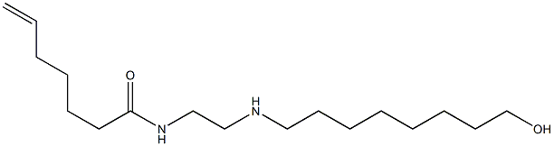 N-[2-[(8-Hydroxyoctyl)amino]ethyl]-6-heptenamide 结构式