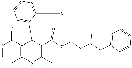 4-(2-Cyanopyridin-3-yl)-1,4-dihydro-2,6-dimethylpyridine-3,5-dicarboxylic acid 3-methyl 5-[2-(N-methyl-N-benzylamino)ethyl] ester
