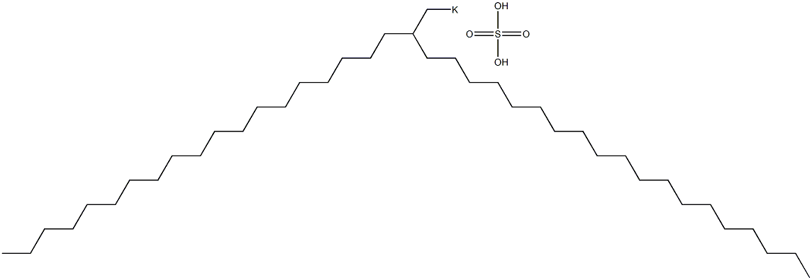 Sulfuric acid 2-nonadecylhenicosyl=potassium salt Structure