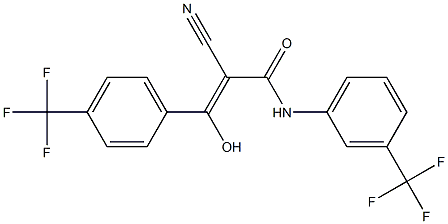 2-Cyano-3-hydroxy-3-[4-trifluoromethylphenyl]-N-[3-trifluoromethylphenyl]acrylamide