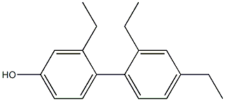 3-Ethyl-4-(2,4-diethylphenyl)phenol Structure