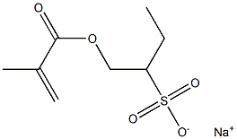 1-(Methacryloyloxymethyl)-1-propanesulfonic acid sodium salt,,结构式