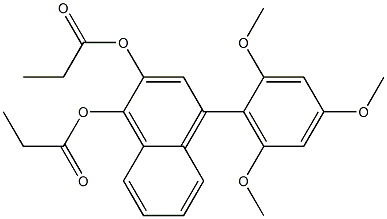 4-(2,4,6-Trimethoxyphenyl)naphthalene-1,2-diol dipropanoate|