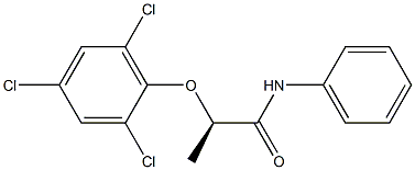 [R,(+)]-2-(2,4,6-Trichlorophenoxy)-N-phenylpropionamide Structure