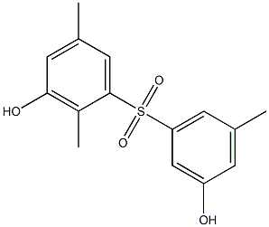 3,3'-Dihydroxy-2,5,5'-trimethyl[sulfonylbisbenzene] Struktur