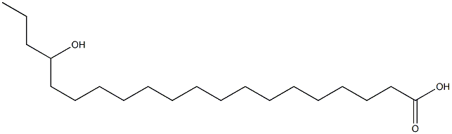 17-ヒドロキシイコサン酸 化学構造式