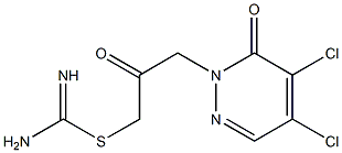 4,5-Dichloro-2-[3-(amidinothio)-2-oxopropyl]pyridazin-3(2H)-one