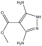 5-Amino-3-amino-1H-pyrazole-4-carboxylic acid methyl ester,,结构式