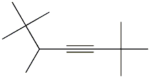 2,2,5,6,6-ペンタメチル-3-ヘプチン 化学構造式