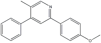 2-(4-Methoxyphenyl)-4-phenyl-5-methylpyridine Struktur