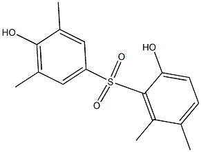 2,4'-Dihydroxy-3',5,5',6-tetramethyl[sulfonylbisbenzene] Struktur