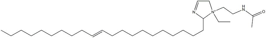 1-[2-(アセチルアミノ)エチル]-1-エチル-2-(11-ヘニコセニル)-3-イミダゾリン-1-イウム 化学構造式