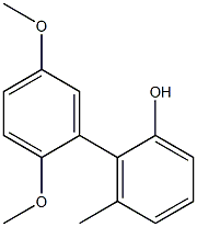 2',5'-Dimethoxy-6-methyl-1,1'-biphenyl-2-ol,,结构式