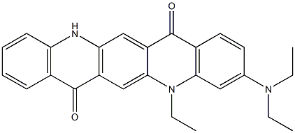 3-(Diethylamino)-5-ethyl-5,12-dihydroquino[2,3-b]acridine-7,14-dione Structure