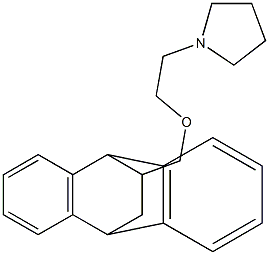 1-[2-[[(9,10-Dihydro-9,10-ethanoanthracen)-11-yl]methoxy]ethyl]pyrrolidine Struktur