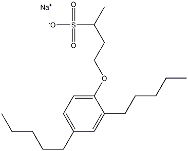  4-(2,4-Dipentylphenoxy)butane-2-sulfonic acid sodium salt