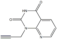 1-(2-プロピニル)-1,2,3,4-テトラヒドロピリド[2,3-d]ピリミジン-2,4-ジオン 化学構造式