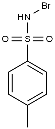 N-ブロモ-p-トルエンスルホンアミド 化学構造式