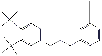 1-(3,4-Di-tert-butylphenyl)-3-(3-tert-butylphenyl)propane 结构式